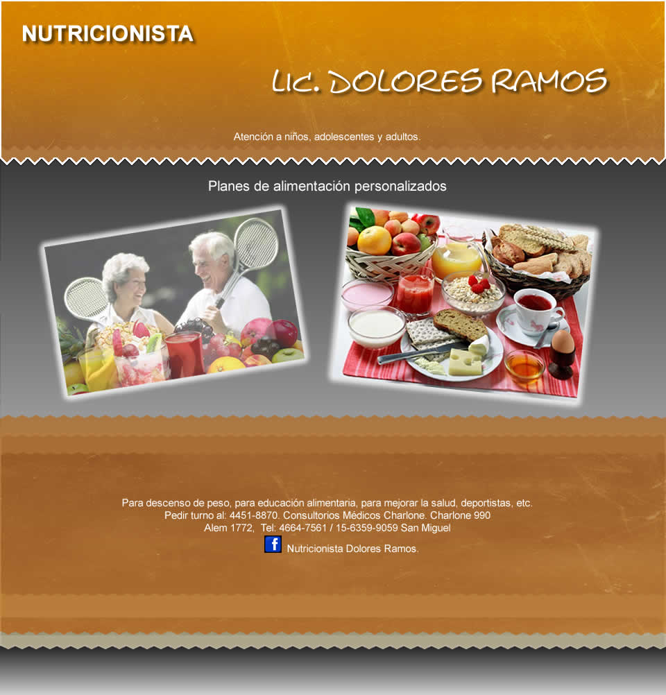 Nutricionista Dolores Ramos